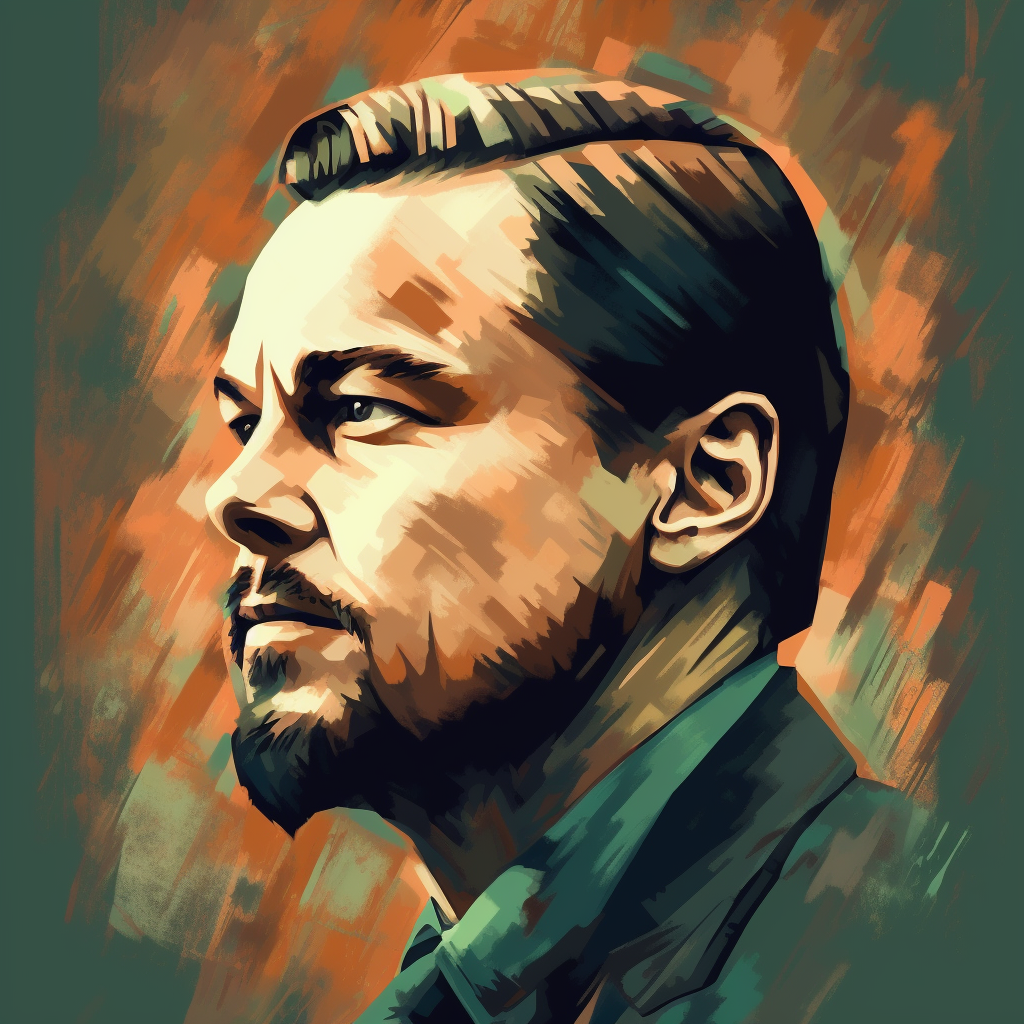 Leonardo di Caprio Vector Icon Image