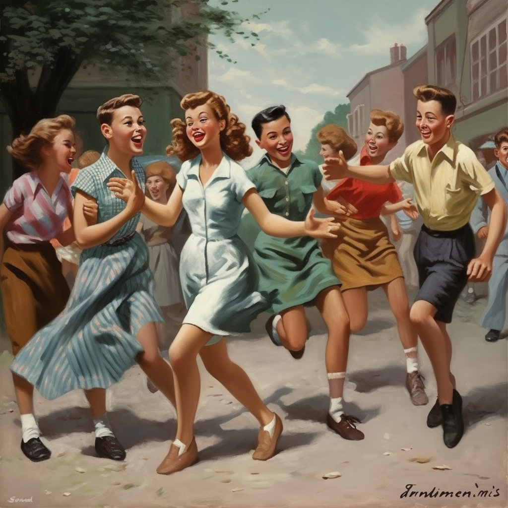 Arthur Sarnoff's iconic Les Ennemies painting