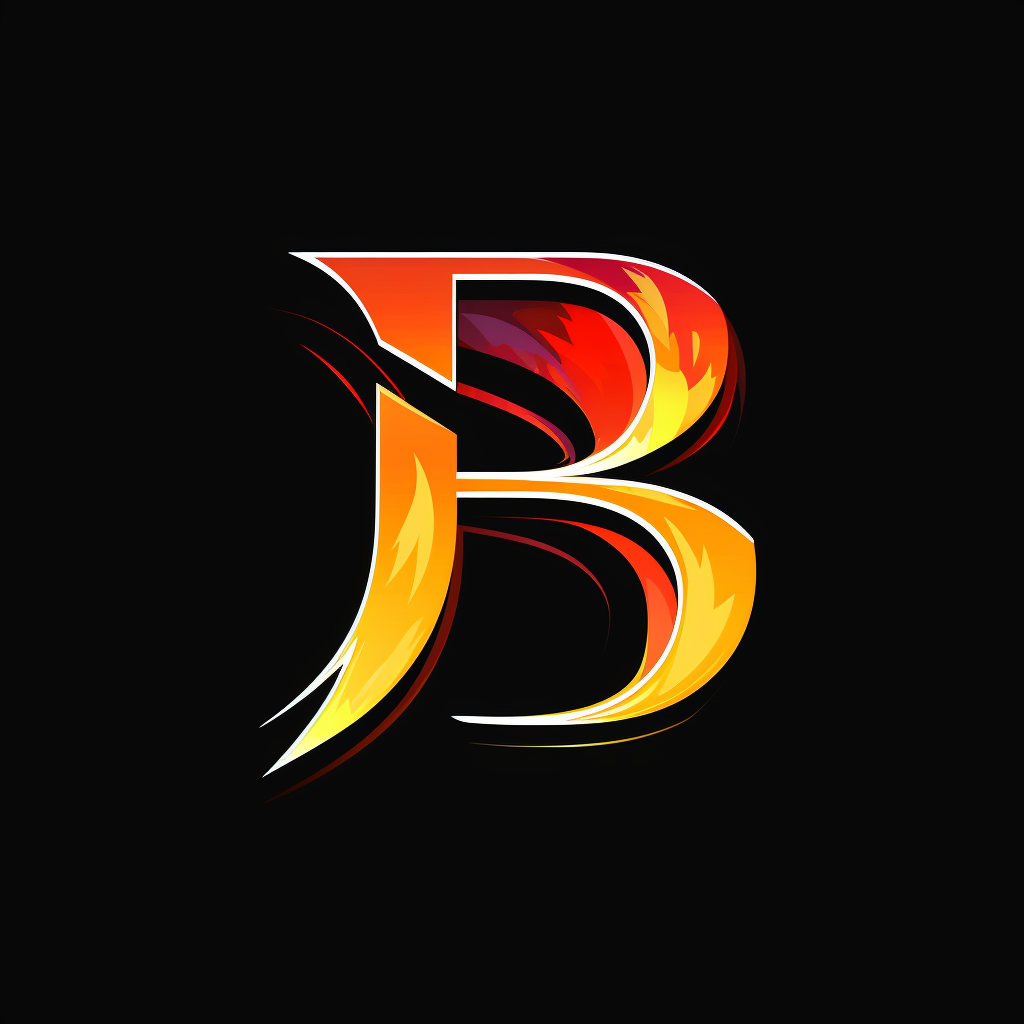 Simple letter B sports logo design