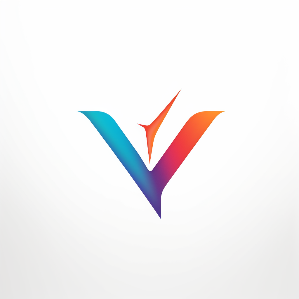 Abstract logo design with letter Y