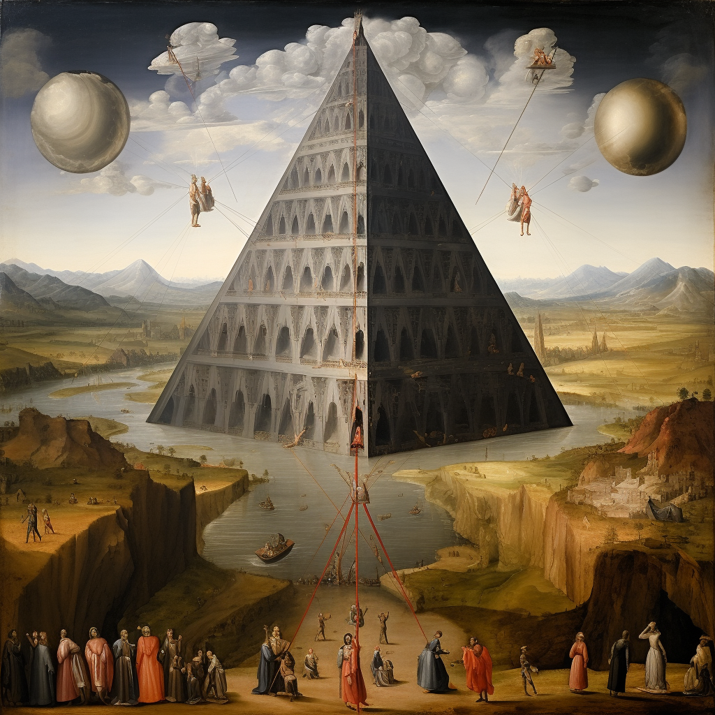 Levitating Great Pyramid Artwork