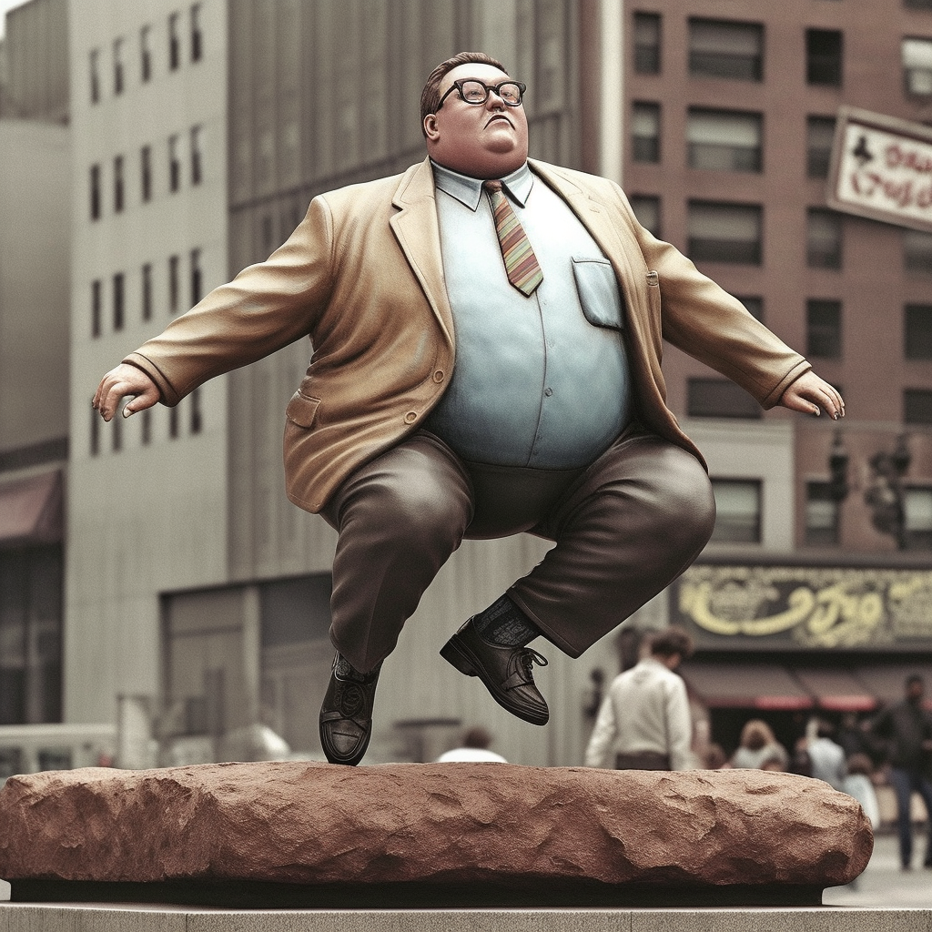 Levitating fat people in the 1950s