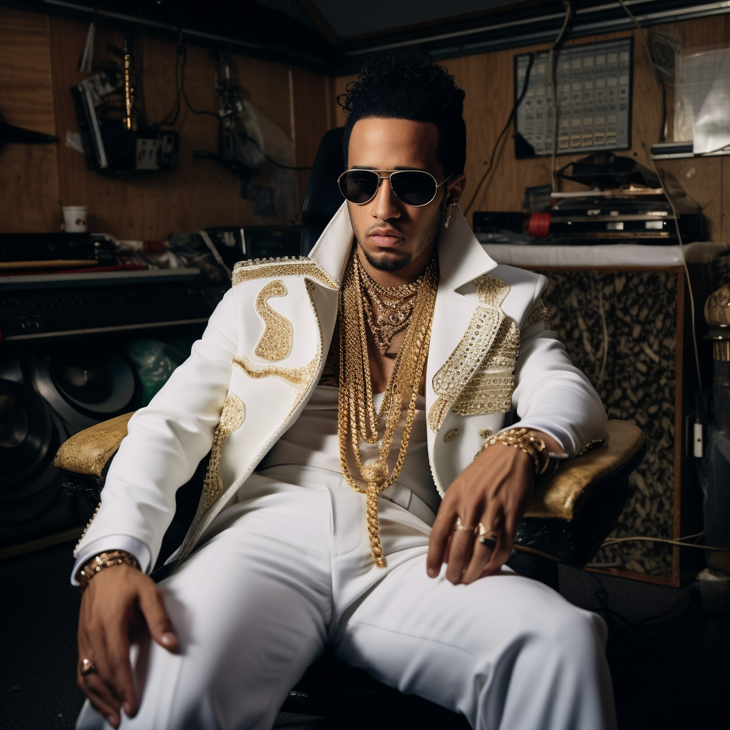 Lewis Hamilton dressed as Elvis Presley