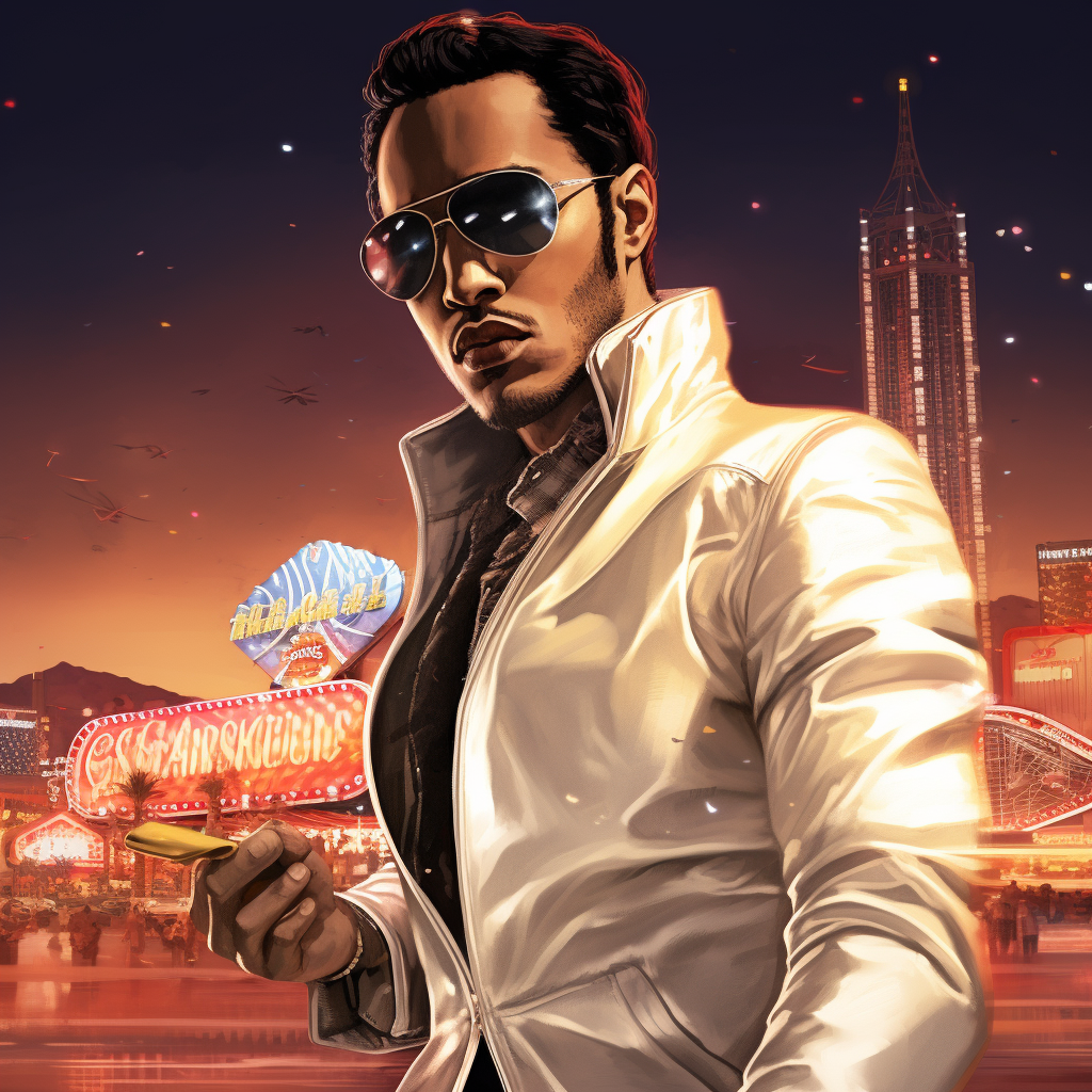 Lewis Hamilton as Elvis Presley in Las Vegas