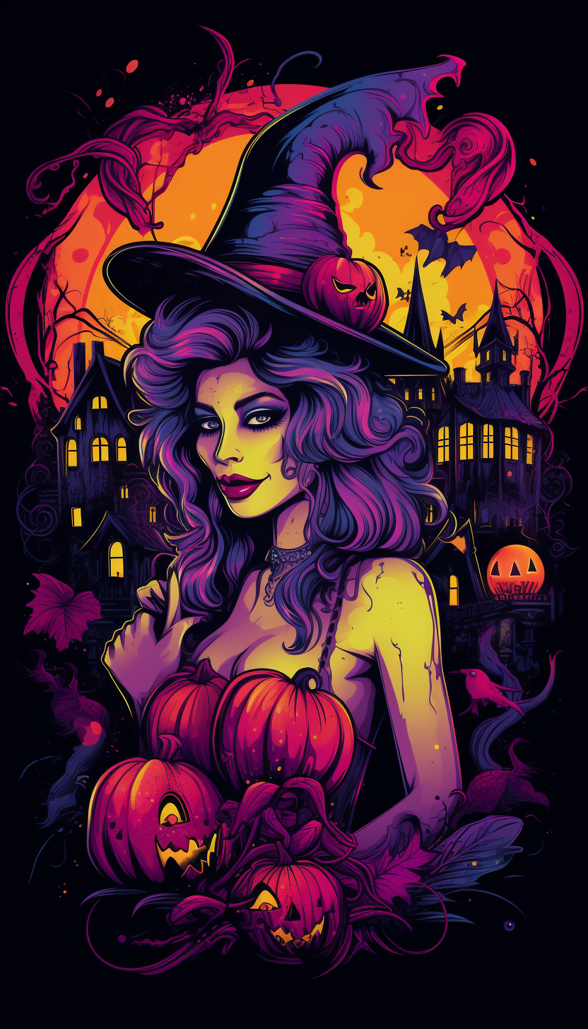 Colorful LGBT Halloween Party Poster