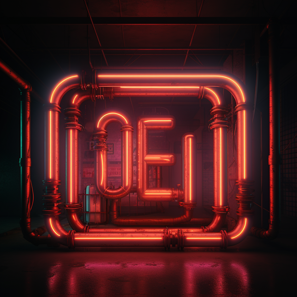 Realistic LIC Text with Neon Lights