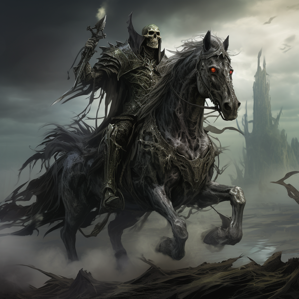 Dark Lich Knight on Zombie Horse