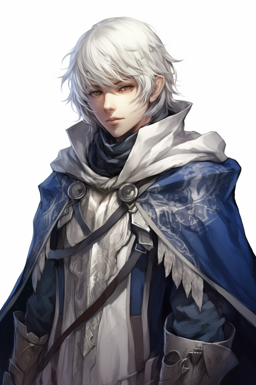 Light-skinned male elf Mage Knight