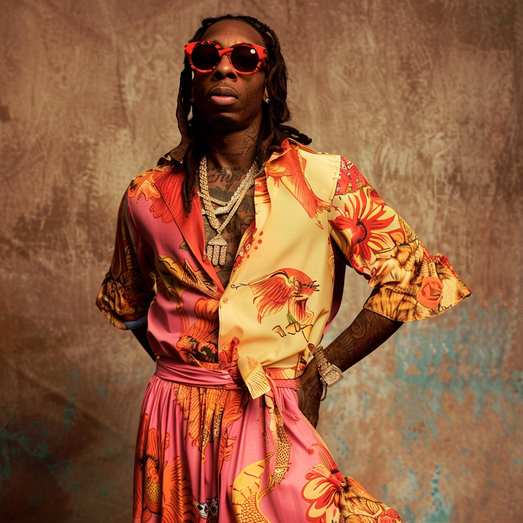 Lil Wayne wearing a dress