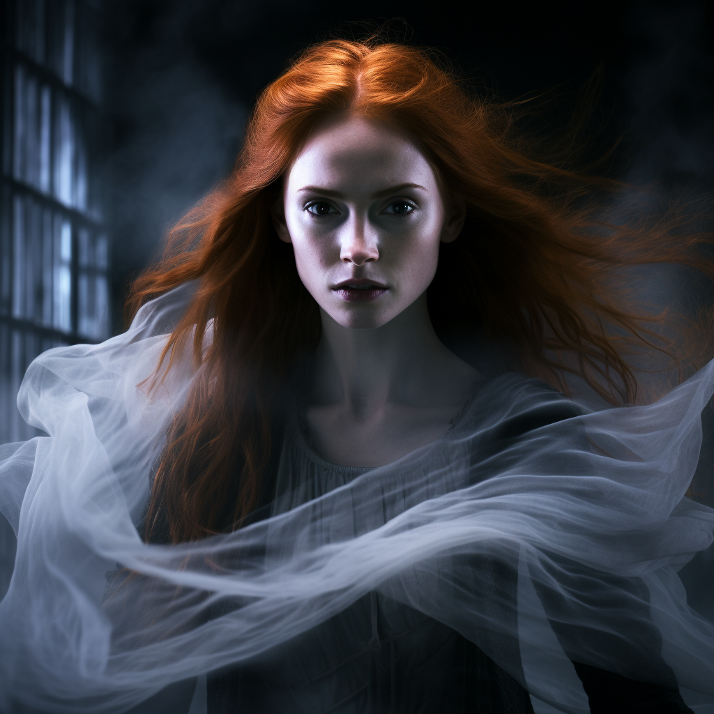 Lily Evans appearing as a ghost