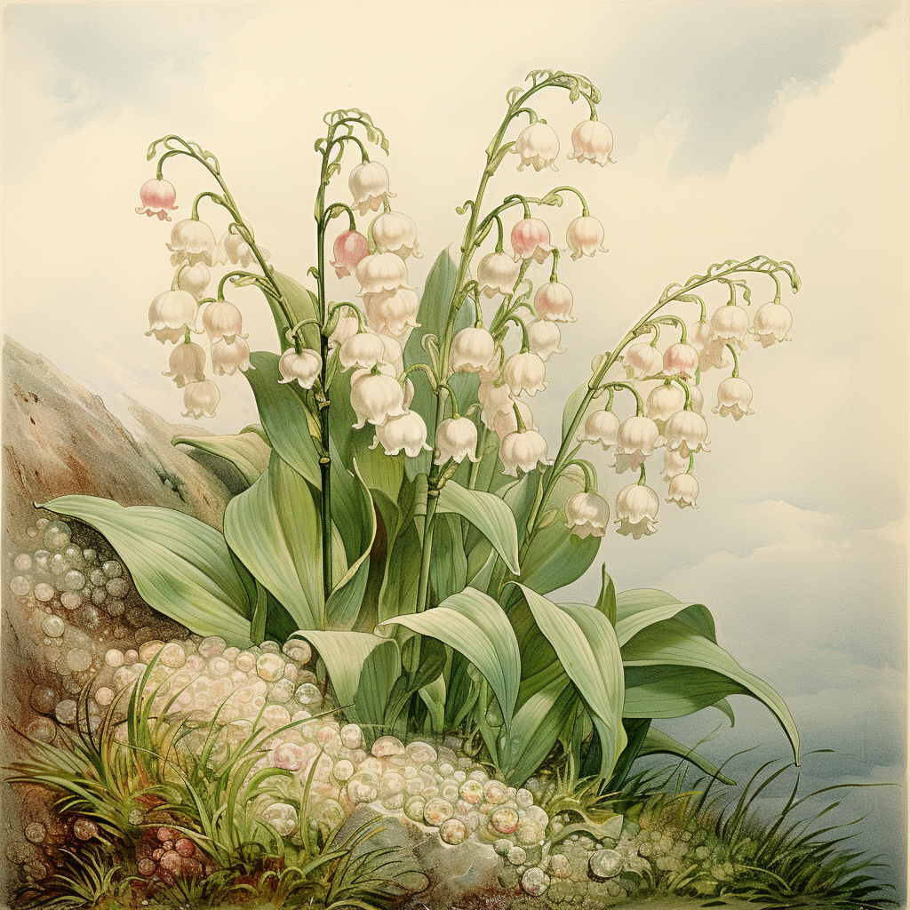 Delicate lily of the valley