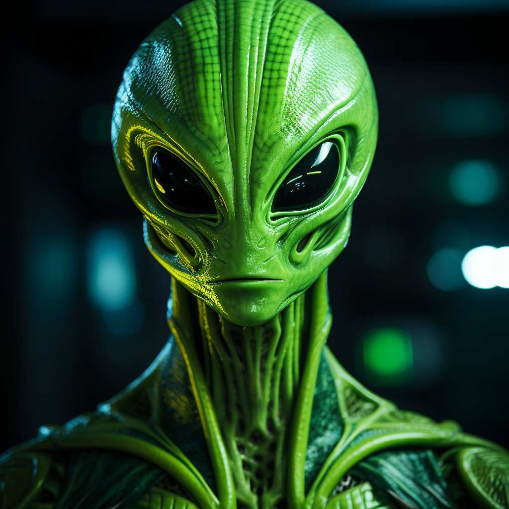 Beautiful lime green alien costume profile picture