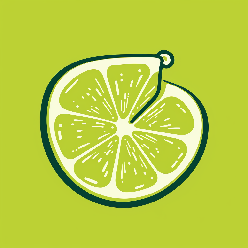 Lime minimal Japanese book cover