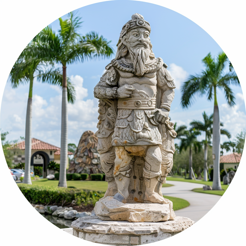 Blank limestone sign South Florida