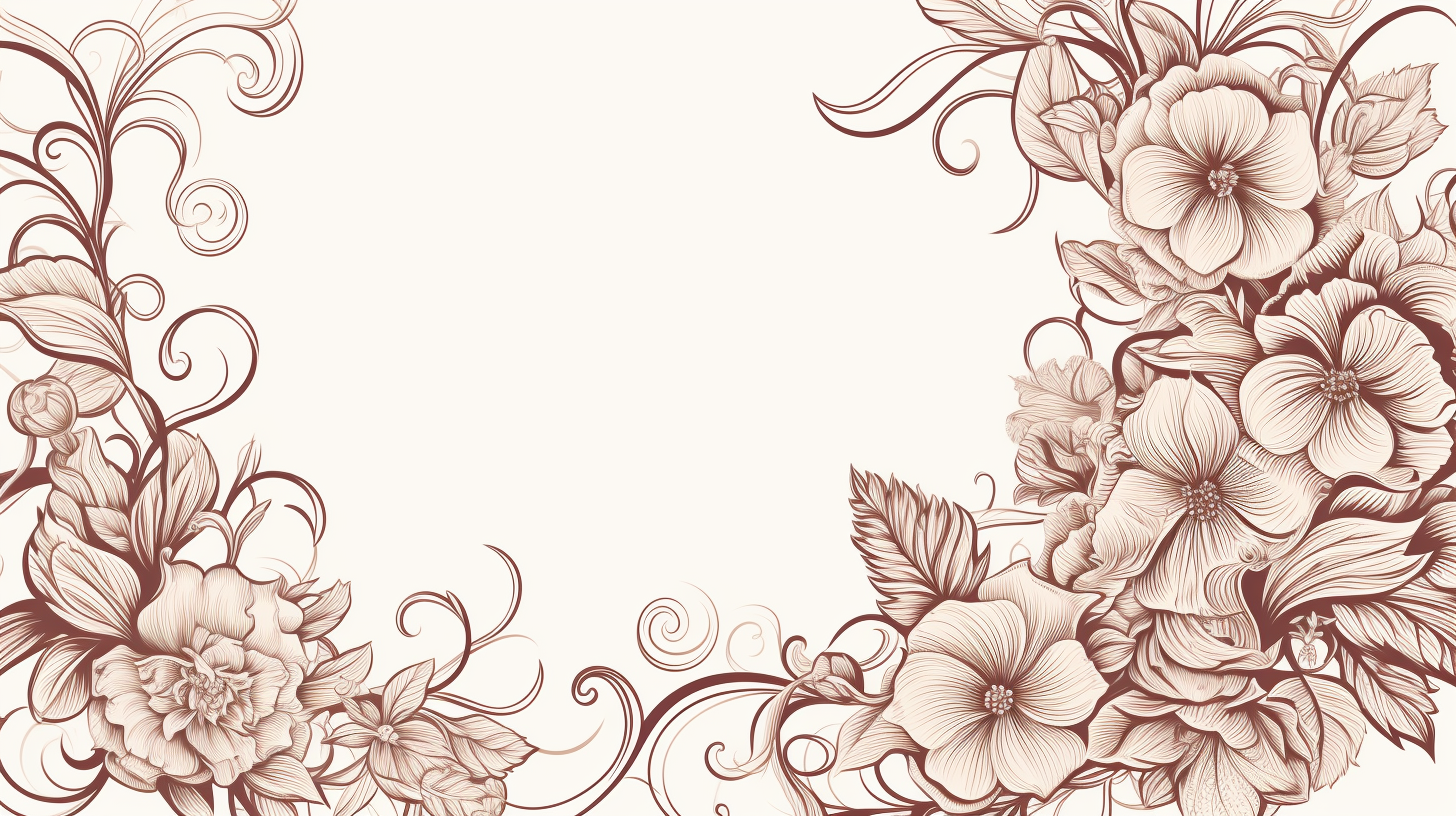 Stylish line art border for card