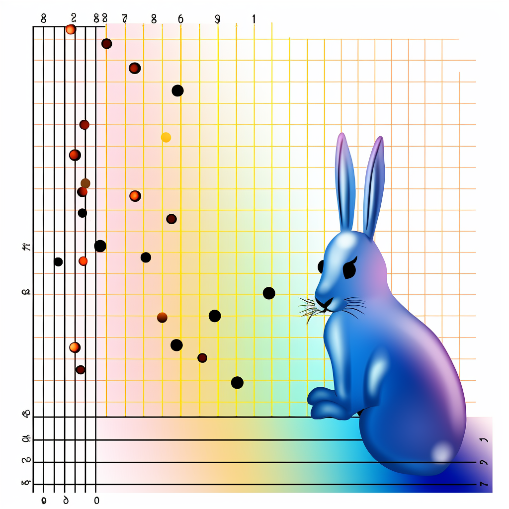 Linear graph depicting decreasing thermal energy