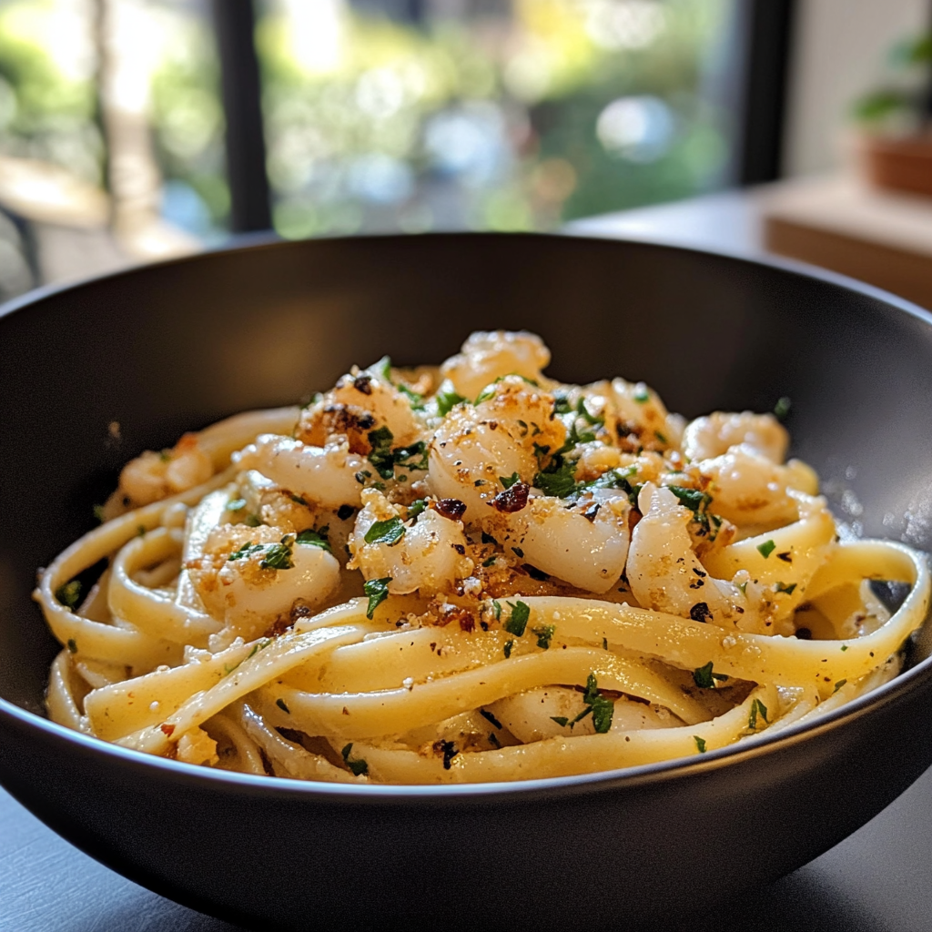 Linguine Calamari Datterini Amateur Kitchen Photo