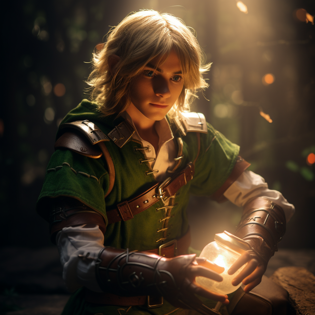 Link Zelda Human Photo Bokeh