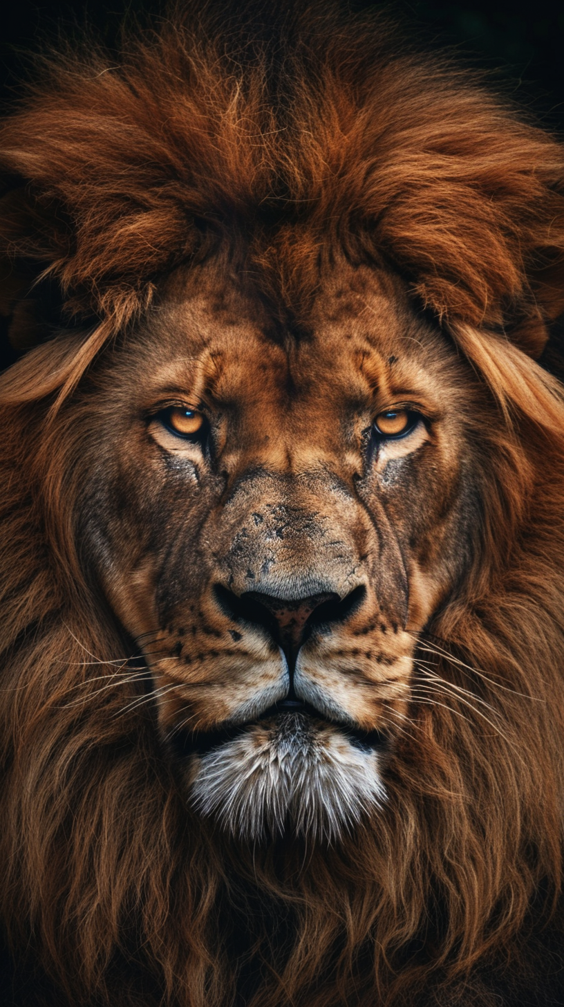 Lion Portrait Realistic Art