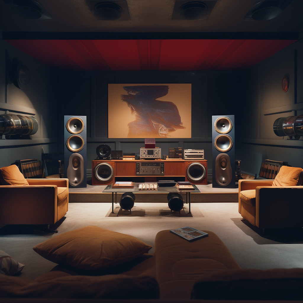 Listening Room with Ultra Wide Lens