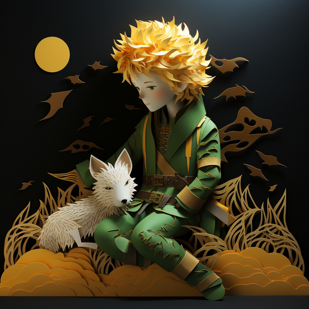 The Little Prince with Fox in Dune