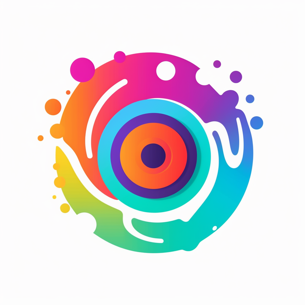 Colorful live streaming platform logo