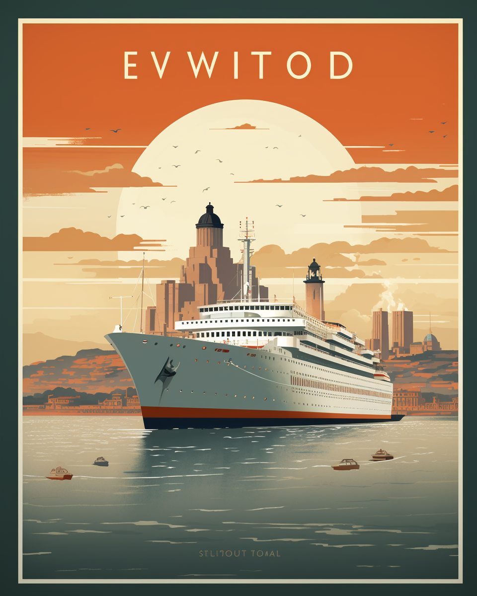 Liverpool travel poster vintage art