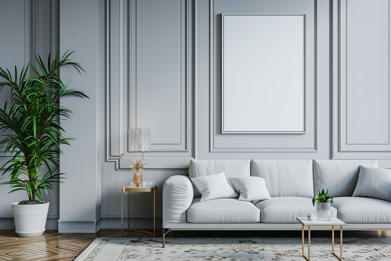 Exquisite living room mockup image