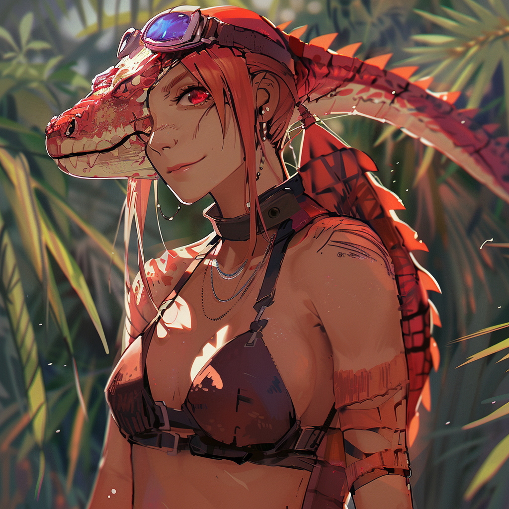 Lizardman Female Anime Character