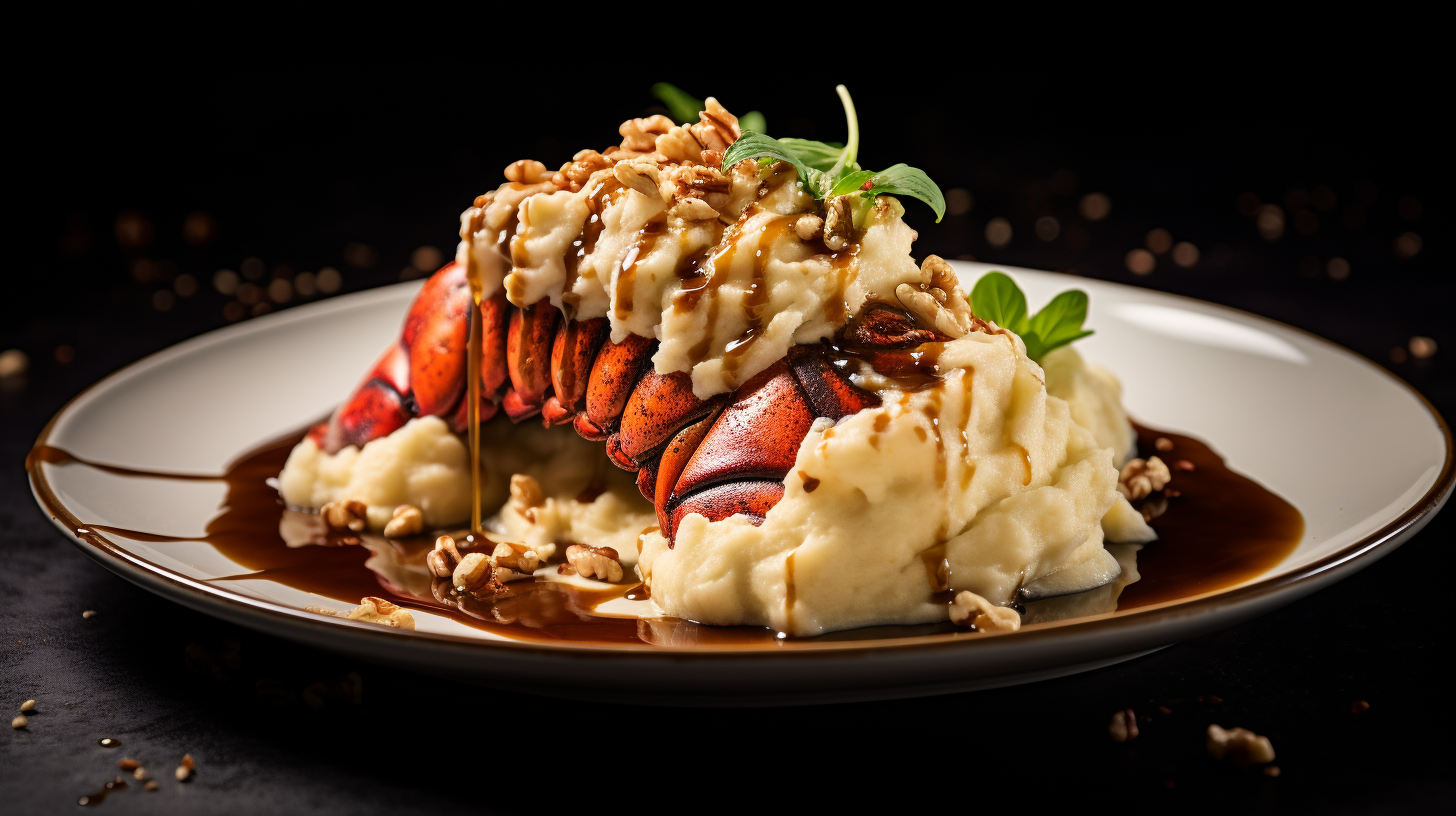 Delicious Lobster Tail with Roasted Hazelnuts