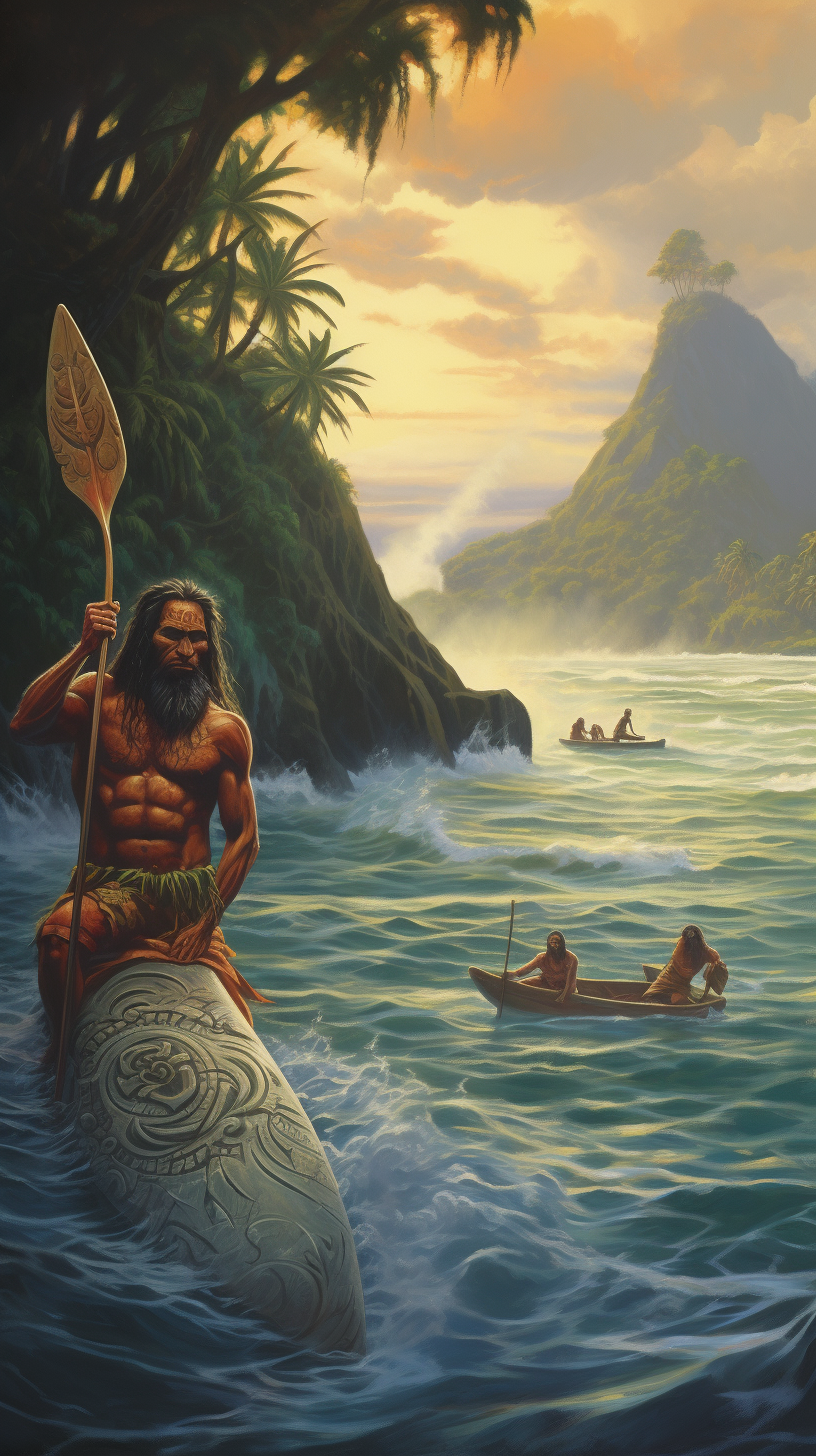 Image showcasing local legends and myths in the Pacific Islands