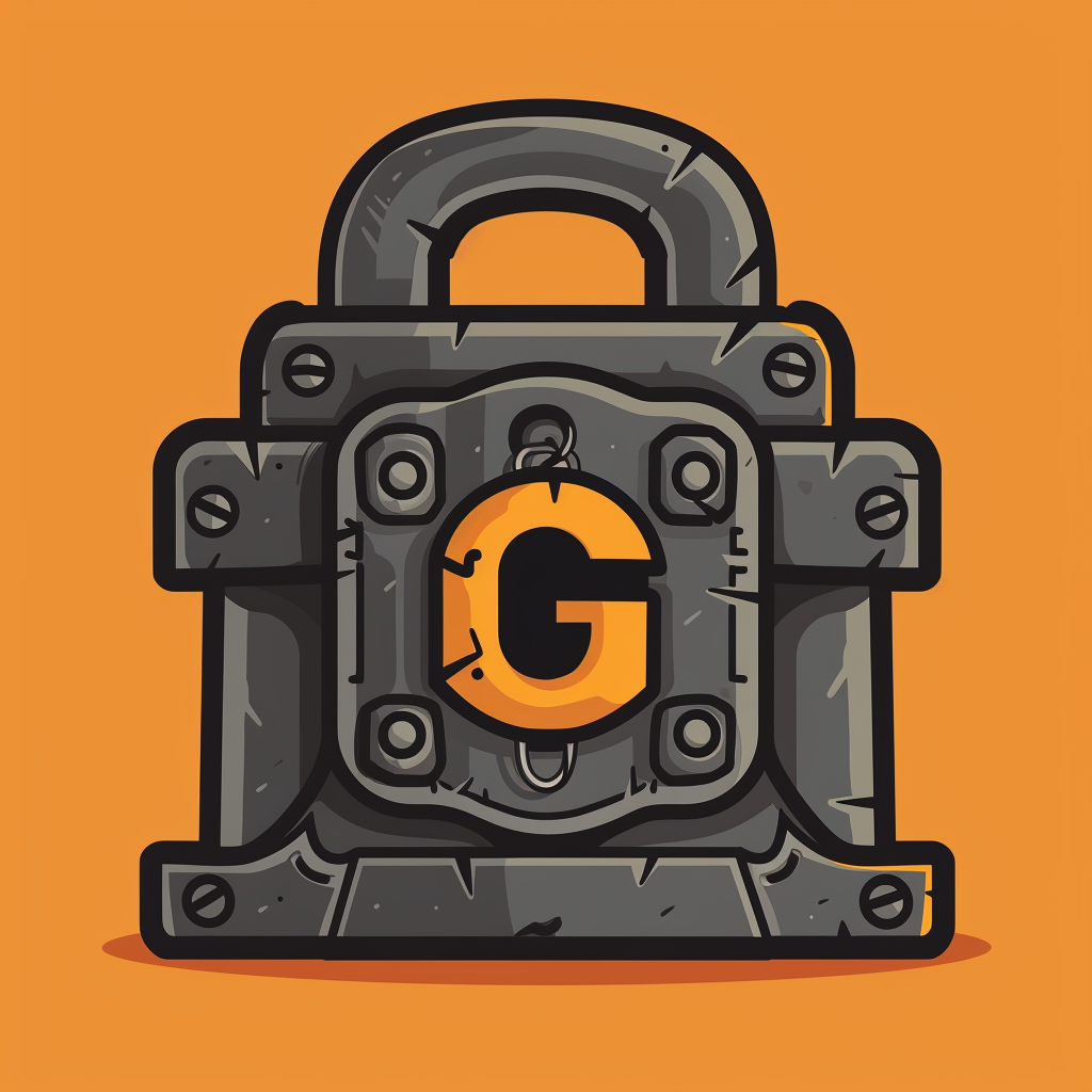 Lock logo with letter G