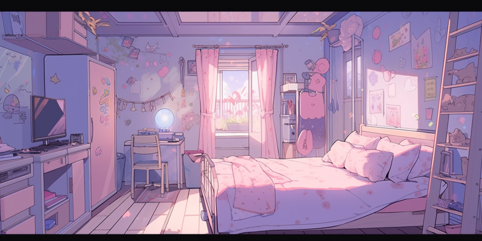 Lofi Girl Bedroom 360 Degree