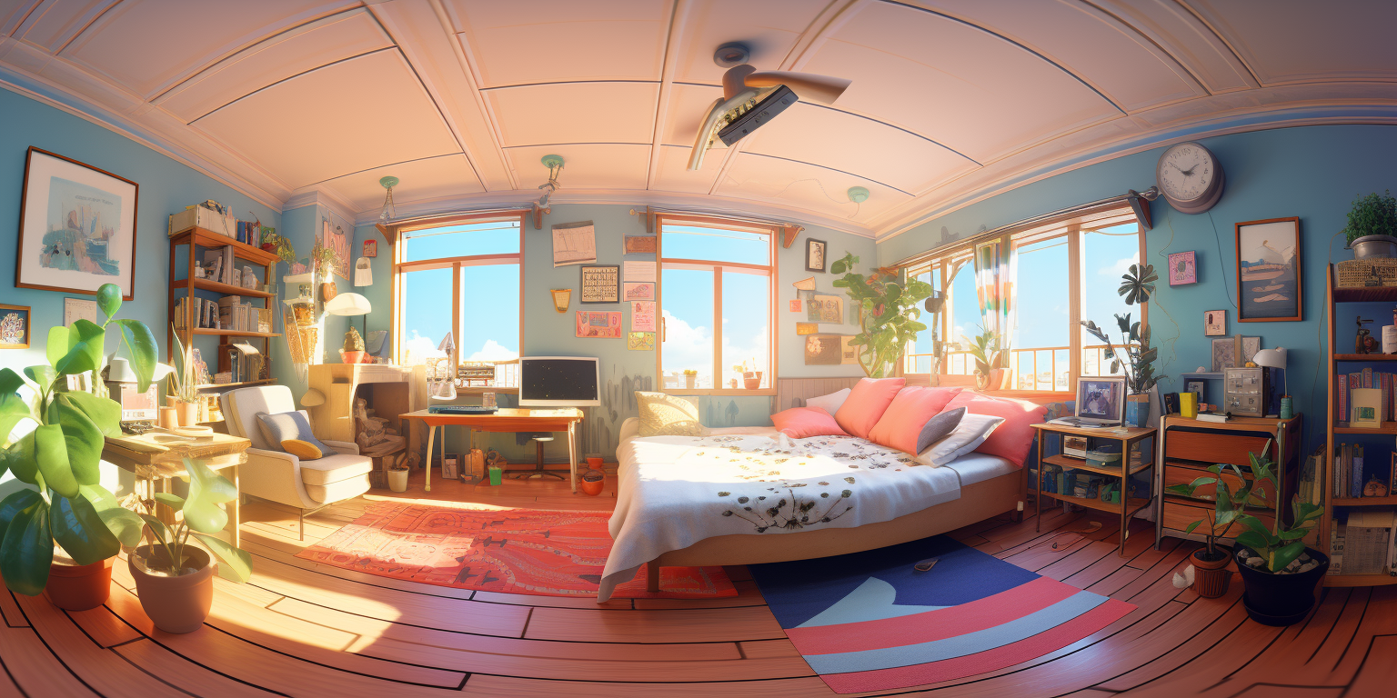 Lofi Girl's Bedroom Illustration