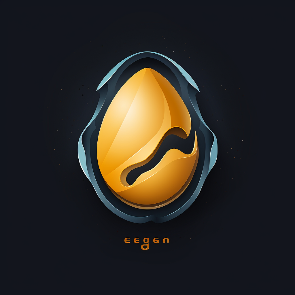 Unique egg logo design