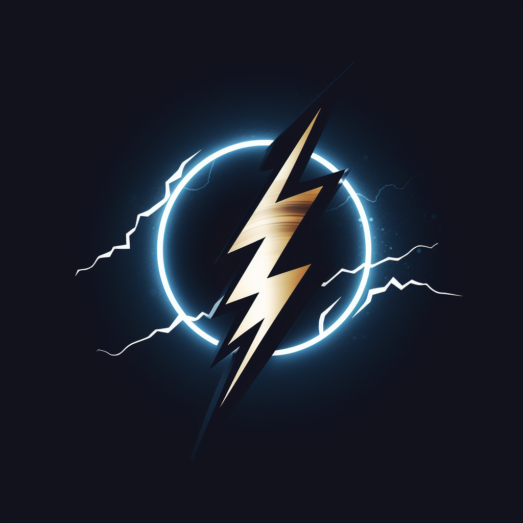 Logo style lightning bolt icon