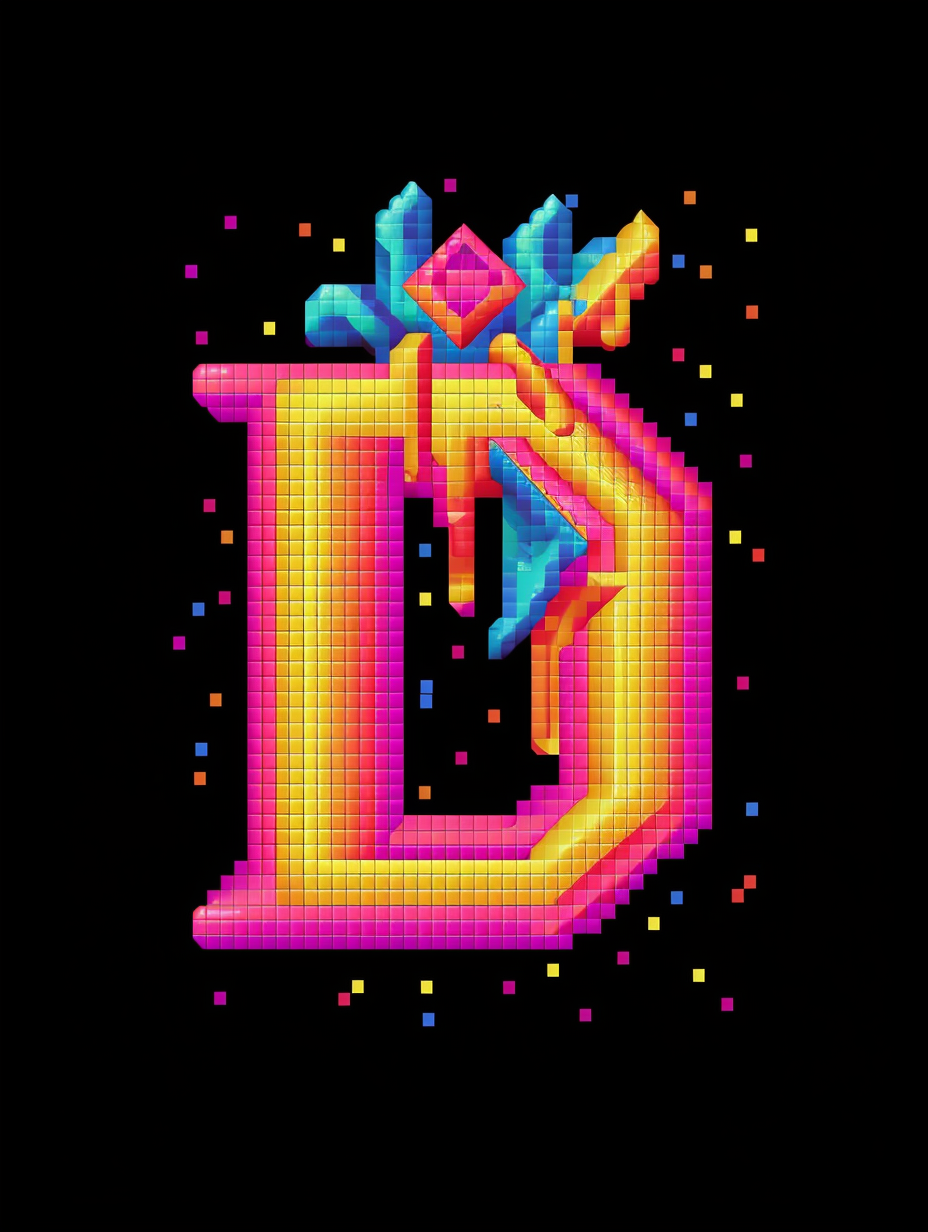 Logo Tarot Pixel Art 2D image