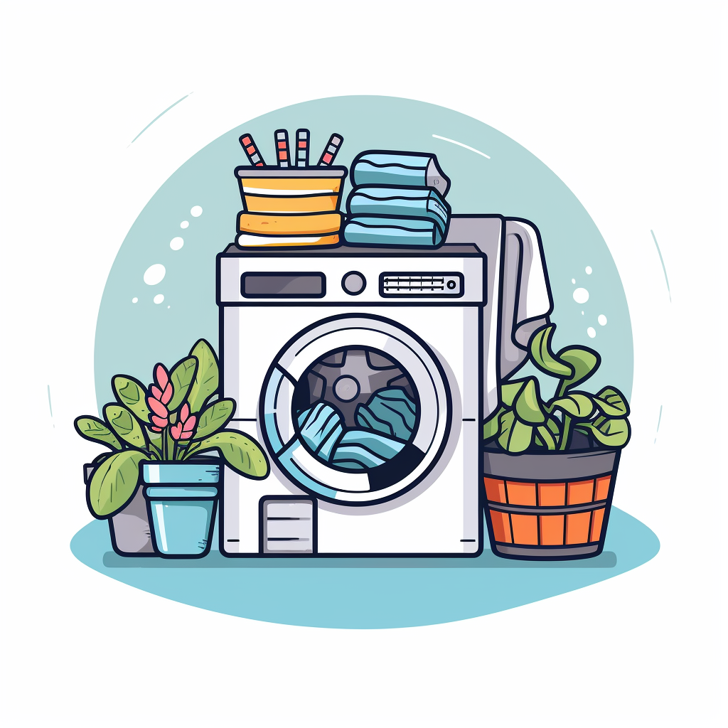 Shared Laundry Room Logo Vector Clip Art