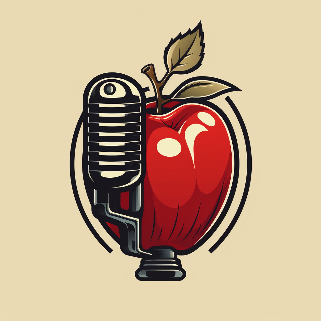 Vintage Apple Microphone Icon