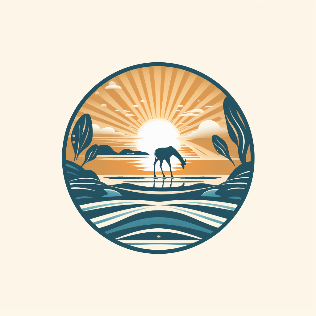 Coastal blues logo bar sand safari