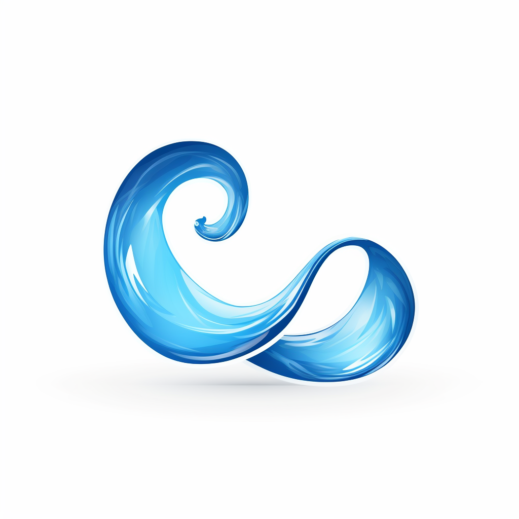 Logo with Water Wave Infinity Sign