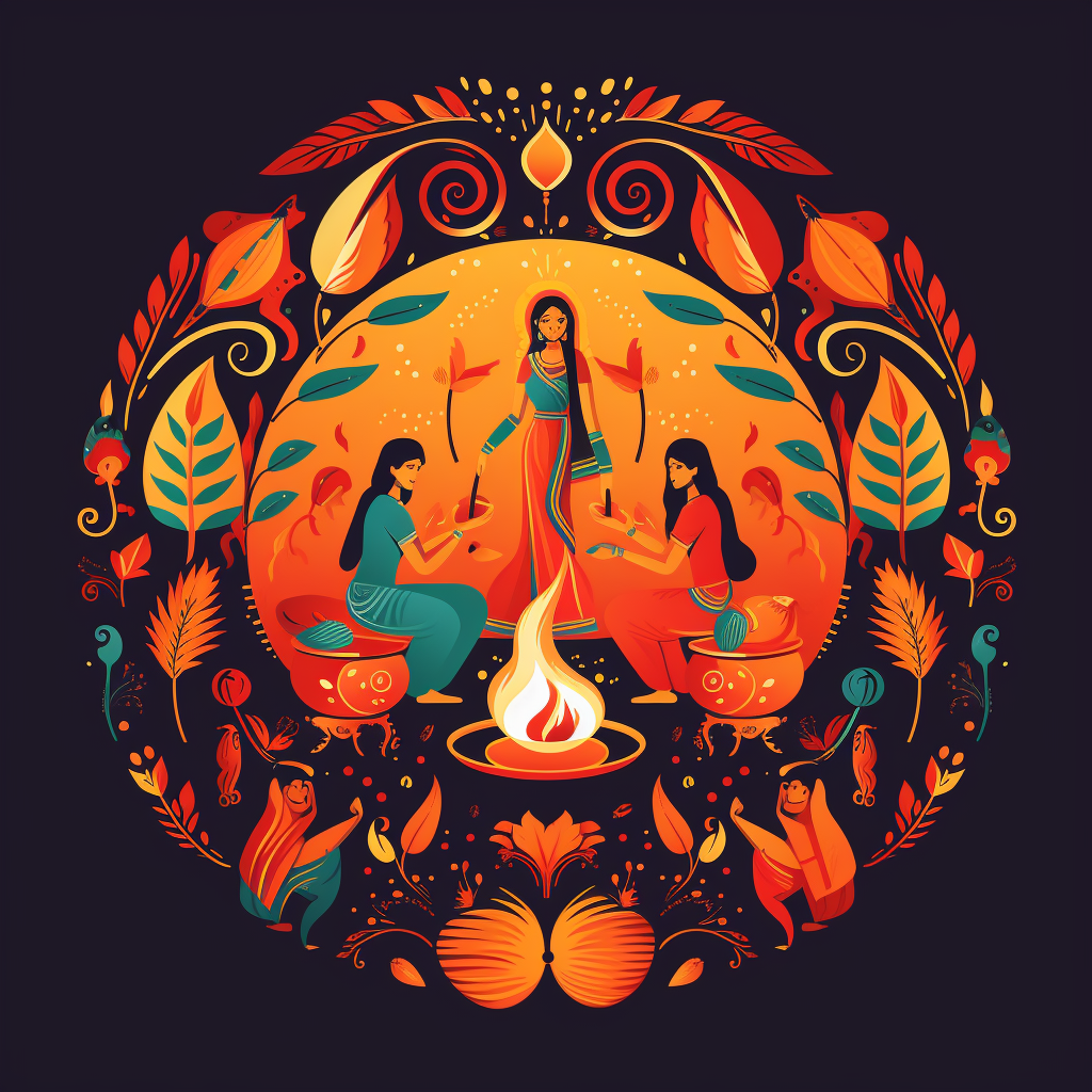 Lohri festival graphic