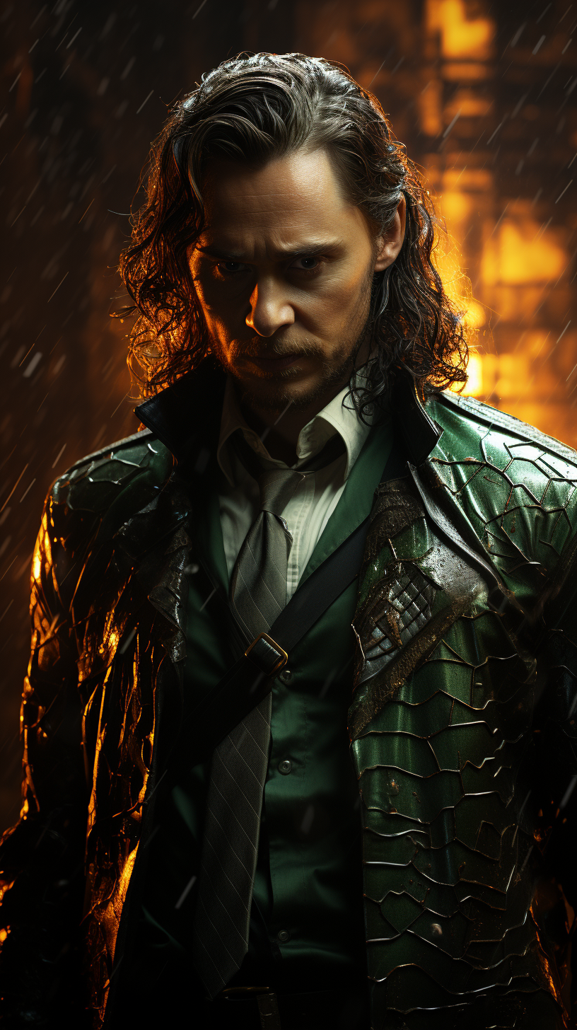 Loki in Sam Reimi Style with Green Lighting