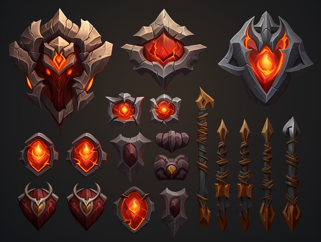 League of Legends style game assets