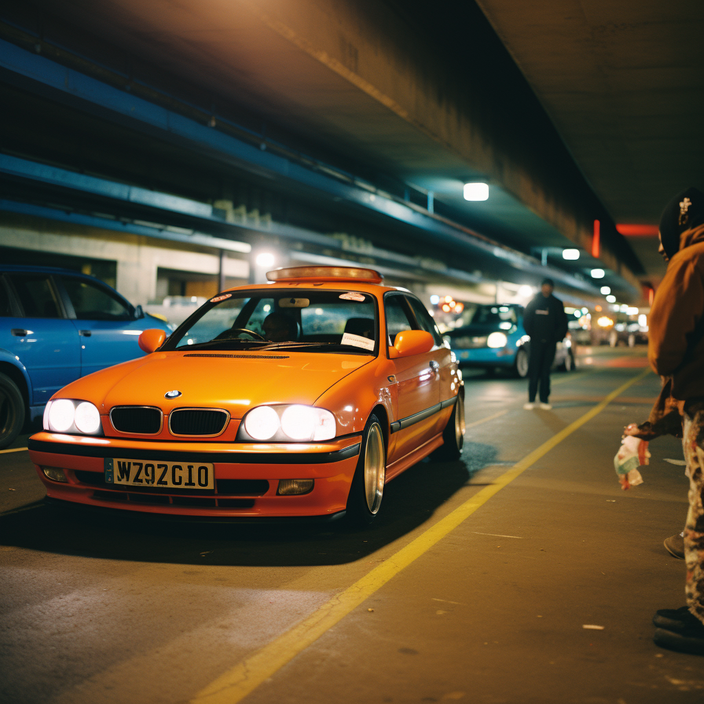 Night shot of London's Jamaican Drill underground scene