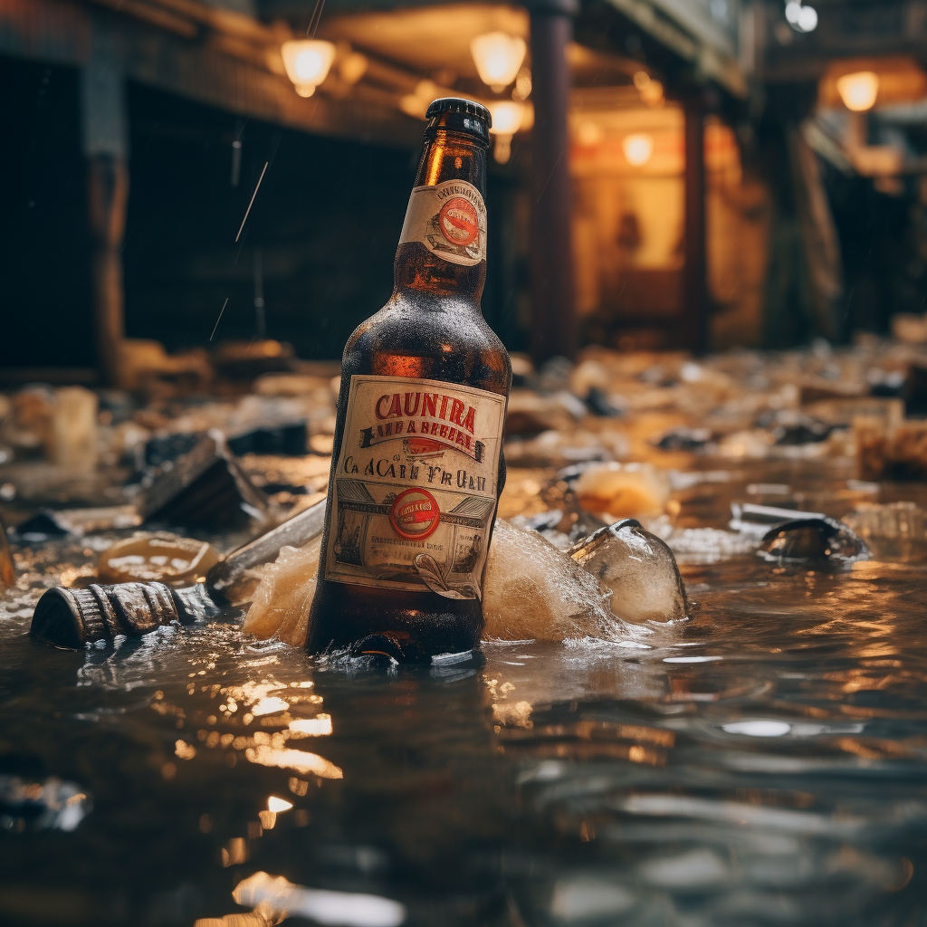 Realistic depiction of London Beer Flood casualty