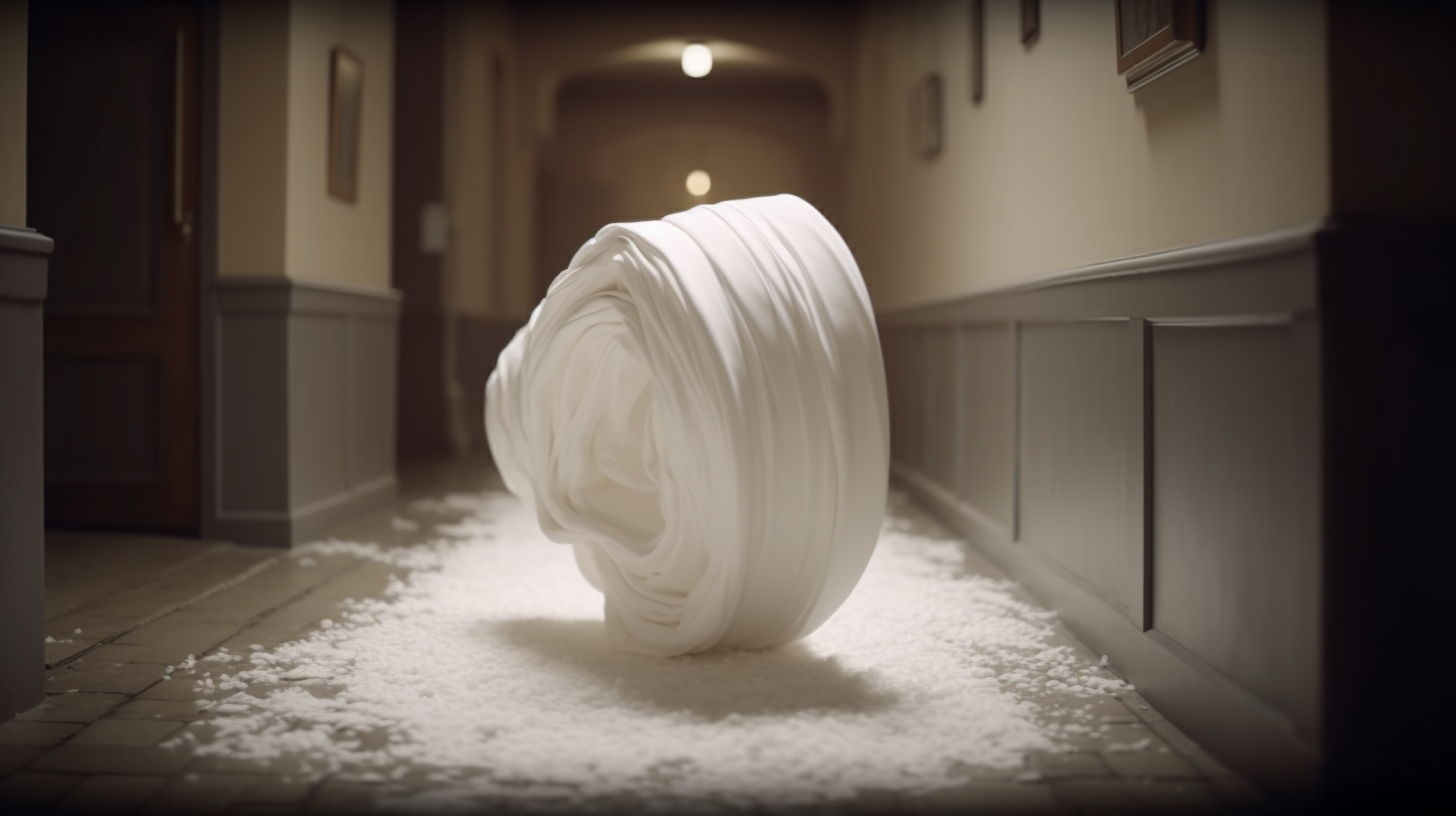 Andrex toilet paper in flowing motion