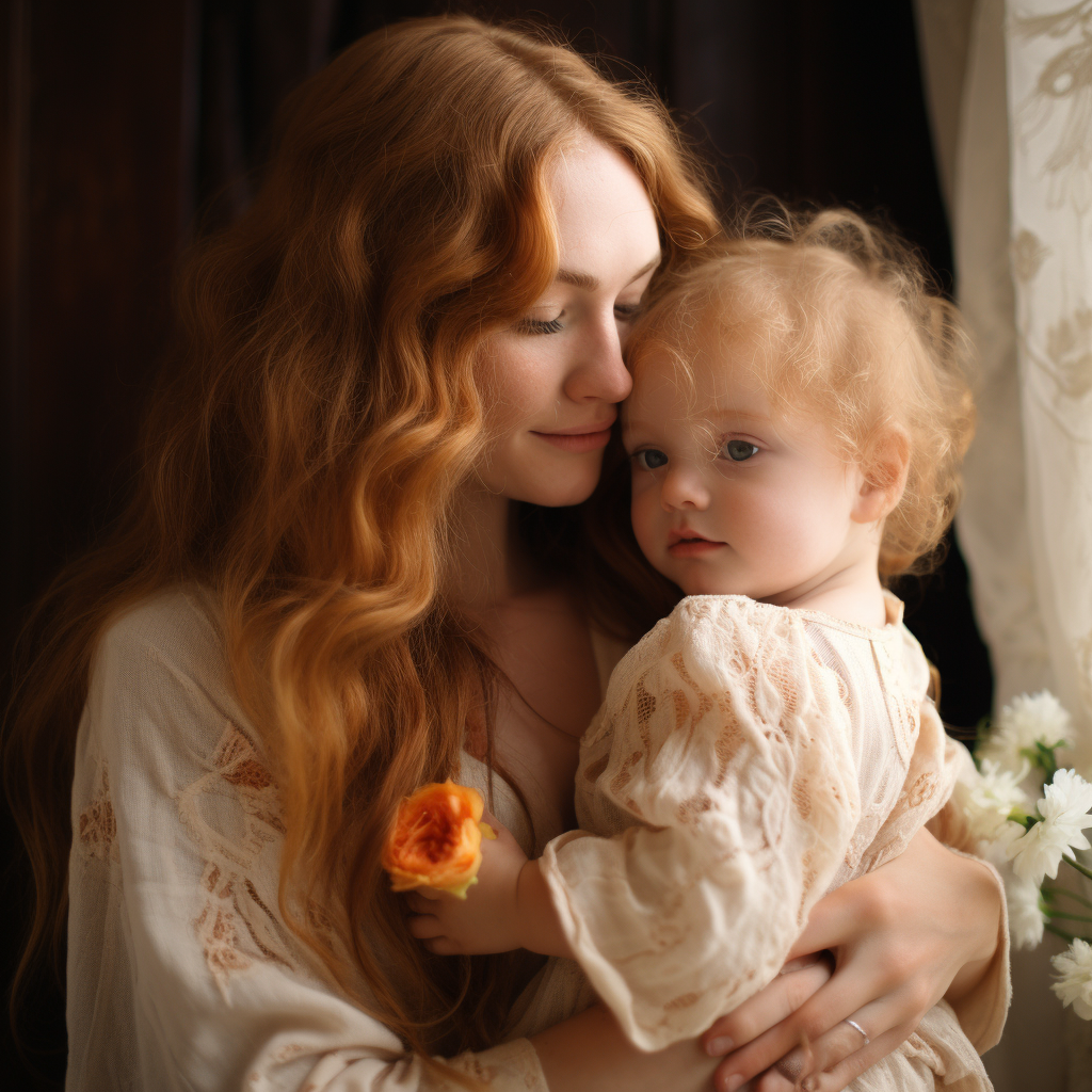 Happy Mother and Toddler Share a Loving Moment