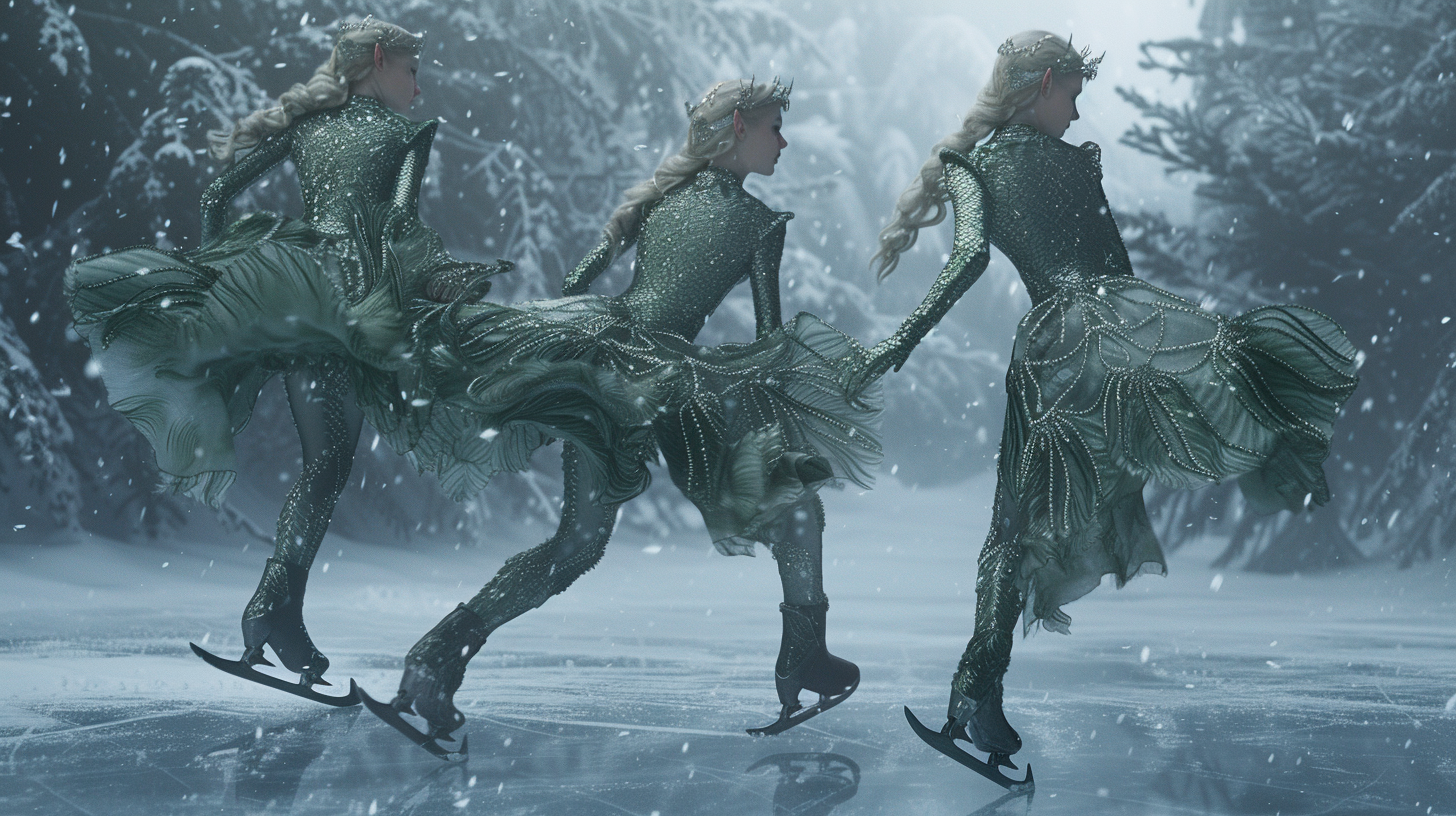 Lord of the Rings Elves Skating