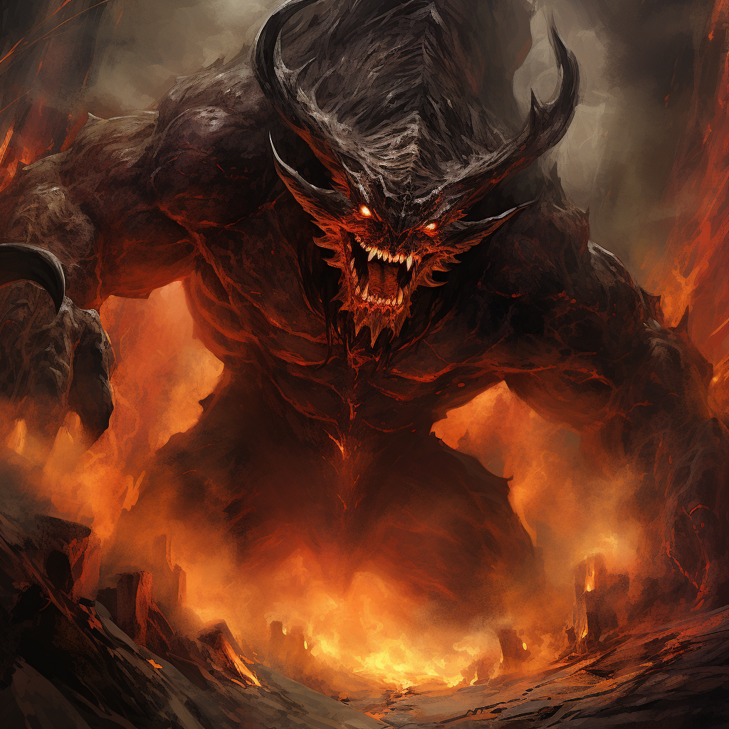 Powerful Lord of the Rings Balrog